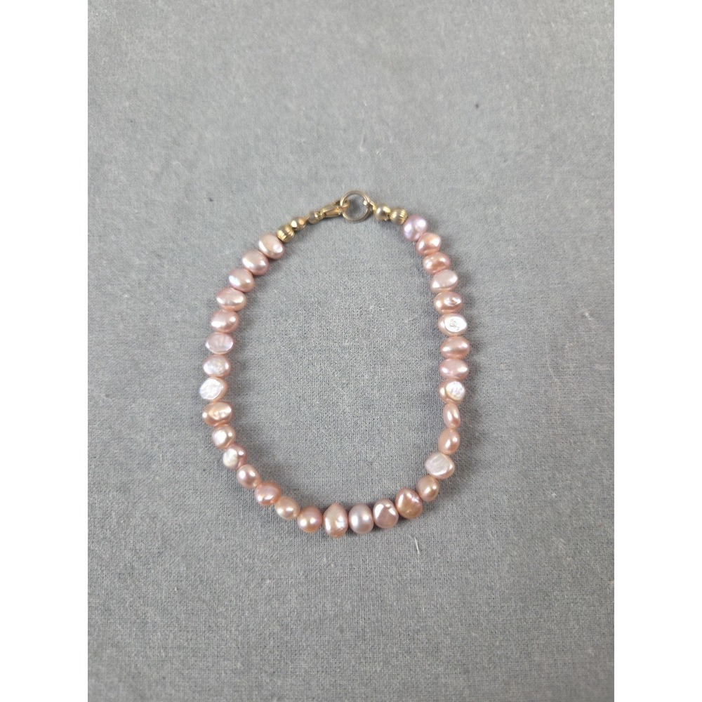 Misty Rose Baby Baroque Freshwater Pearl Bracelet